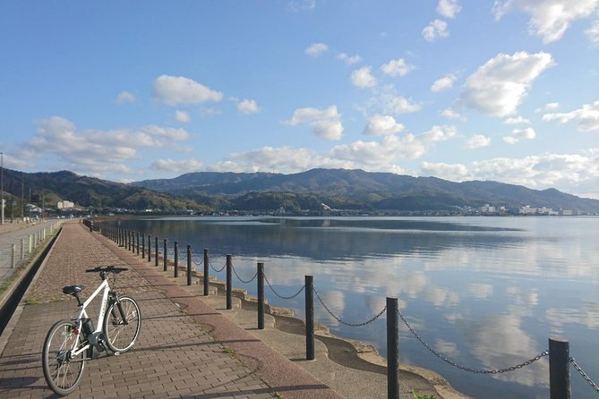 Amanohashidate Sand bar & culture e-bike tour - A quick climb at Amanohashidate View Land (and the optional extra cost)