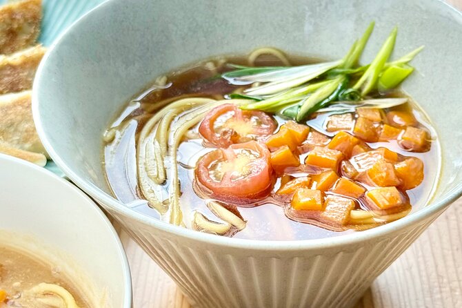 Arashiyama's Best Vegan Ramen & Gyoza Class - English instruction with Satoru and Akiko, plus room for questions