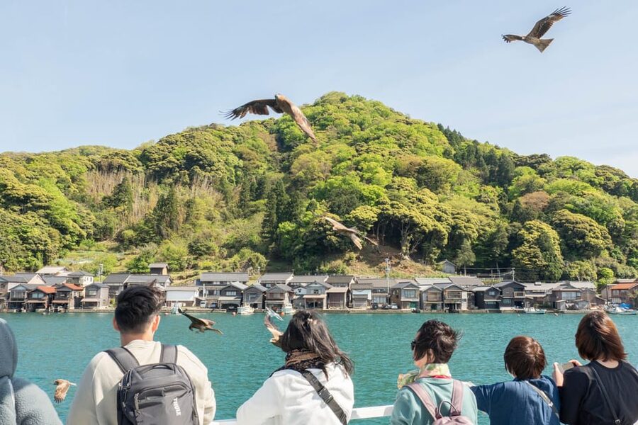 From Osaka/Kyoto: Amanohashidate Day Tour【Including tickets】 - Ine Bay cruise to Ine Funaya: sea-side wooden houses on the move
