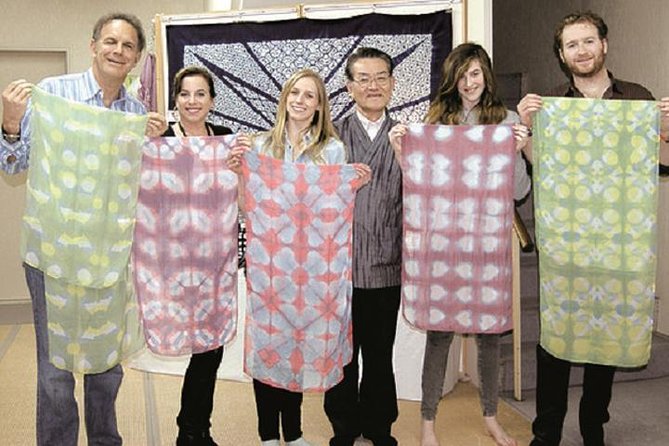 Itajime Shibori Scarf Class - Kyoto Shibori Museum: a small, focused way to learn real dyeing