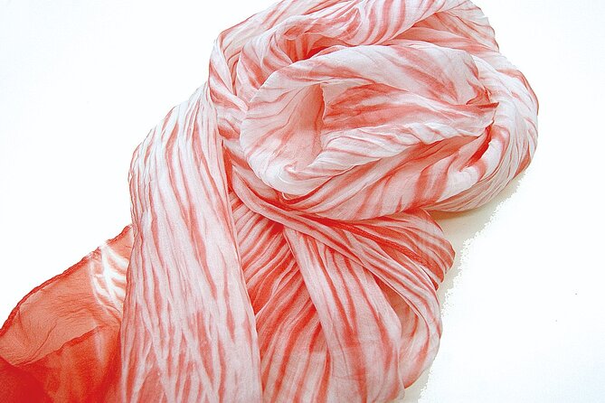 Kyo-arashi Shibori Scarf Class - Your itinerary rhythm: start, make, press, unfold