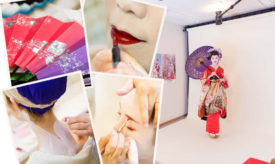 Kyoto: 2-Hour Maiko Makeover and Photo Studio Shoot - From Yumeyakata Gojo to full maiko look, fast