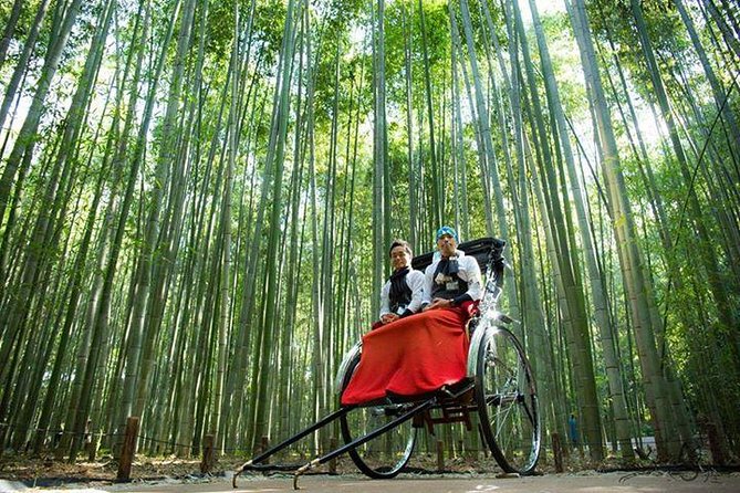 Kyoto Arashiyama Rickshaw Tour with Bamboo Forest - Stop 1: stepping out for the steep-slope walk to the famous bamboo stretch
