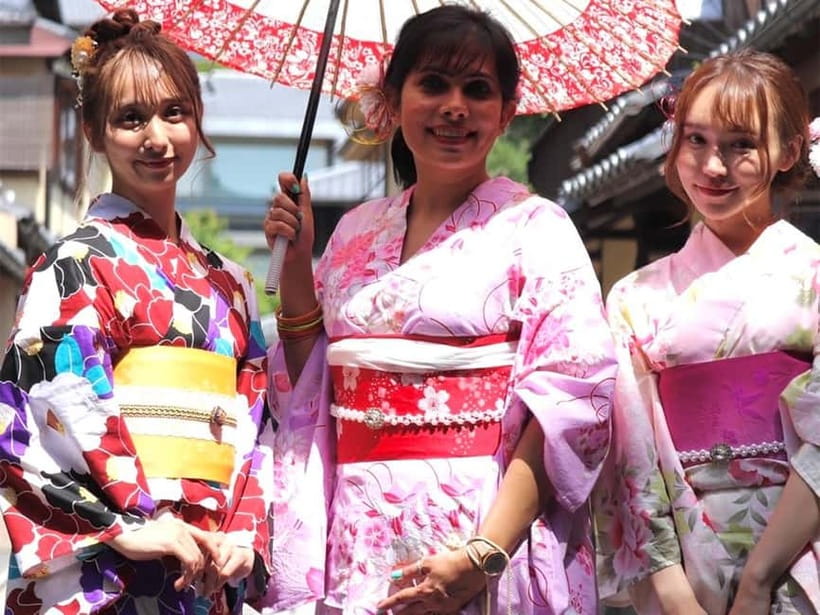 Kyoto Kimono Rental mimosa|Kimono/Yukata Rental Ladies Plan - Extras that matter: hair, accessories, and photo support