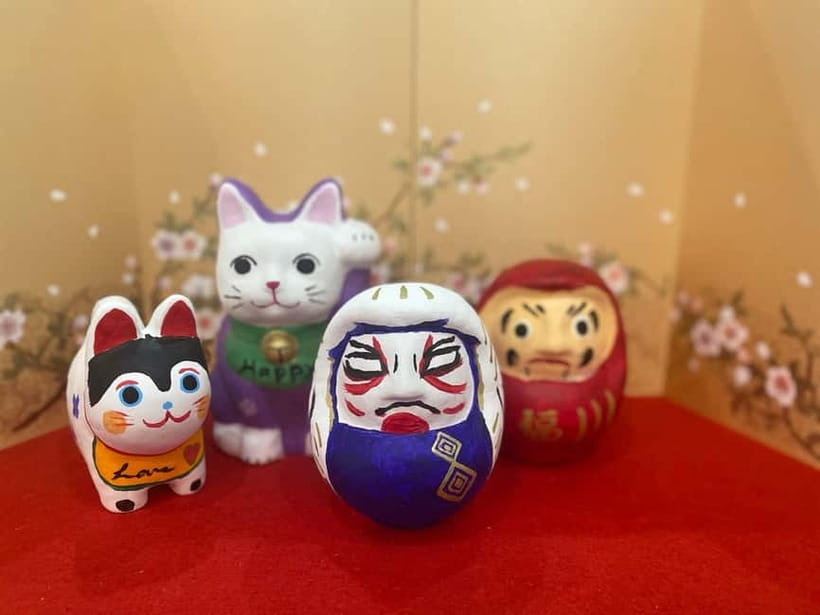 Kyoto: Make Your Own "Daruma" Craft & Painting Workshop - Step-by-Step: How the 2 Hours Usually Runs