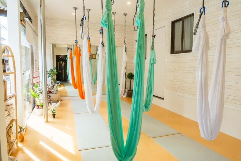 Kyoto: Private Aerial Yoga Class - Finding SUNNY YOU Yoga Studio near Omuro-Ninnoji Station