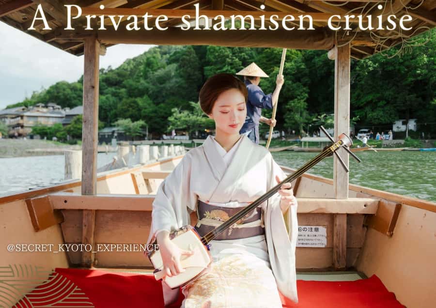 Kyoto: Private Boat Cruise with Shamisen and Games - Stepping Onto a Yakatabune and Meeting Your Former Maiko Host