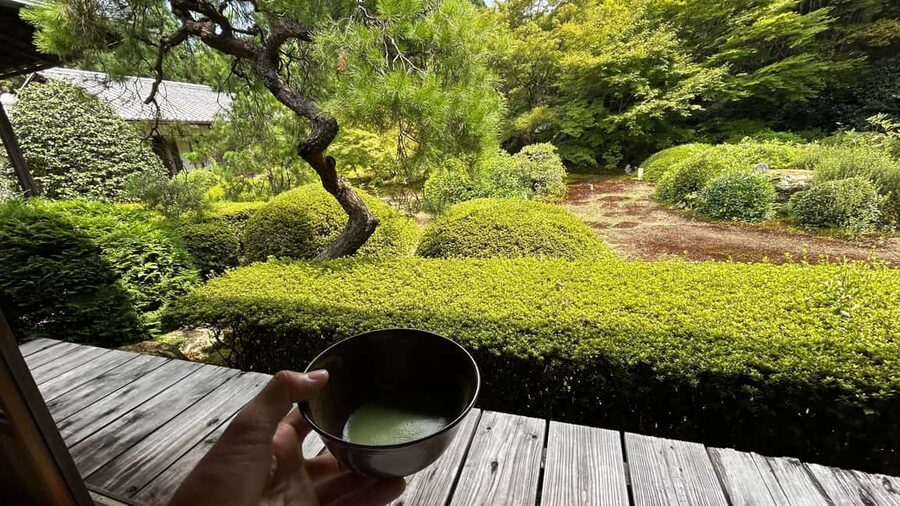 Kyoto: Shakyo & Matcha in Historic Temple Garden - Sennyu-ji: the garden pause and the guided temple tour