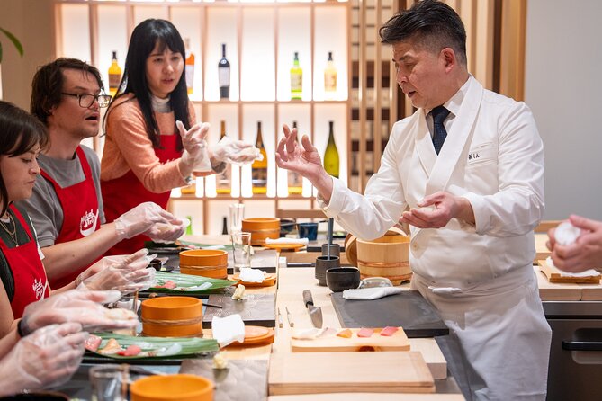 Kyoto Sushi Making Experience with a Professional Sushi Chef - Kyoto Sushi Craft, Plus Sake and Matcha, in a Small Group