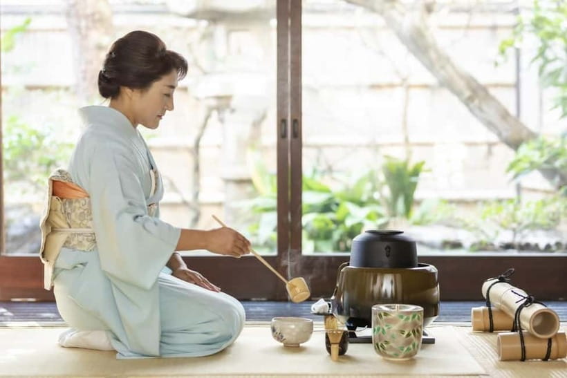 Kyoto: Tea Ceremony in 100-year-old Kyo-Machiya Townhouse - Gojo Shop kimono time, optional hair and Houmongi upgrade