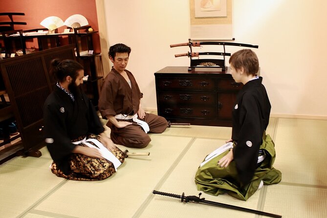 Samurai School in Kyoto: Samurai for a Day - Samurai costume photos, certificate, and that tenugui towel